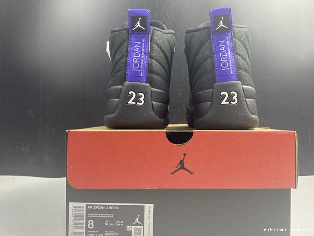 Rep Husky Unique Dark CT8013- Black Retro 12 4151 Concord Jordan 1025